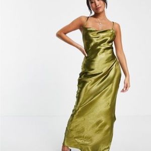 Asos design petite silk dress